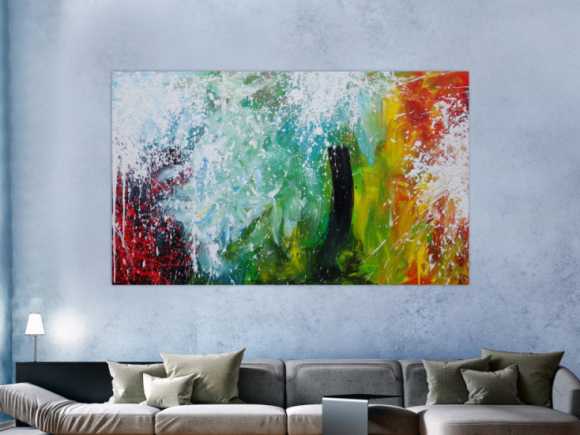 Kunstdruck Ausschnitt erstellen abstraktes Gemälde Nr. 1221