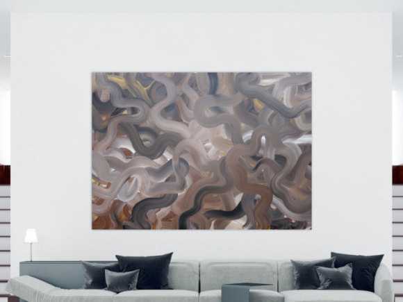 Kunstdruck Ausschnitt erstellen abstraktes Gemälde Nr. 1225