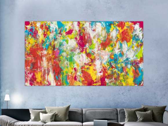 Kunstdruck auf Leinwand abstraktes Gemälde Nr. 1229