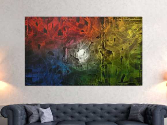 Kunstdruck Ausschnitt erstellen abstraktes Gemälde Nr. 125