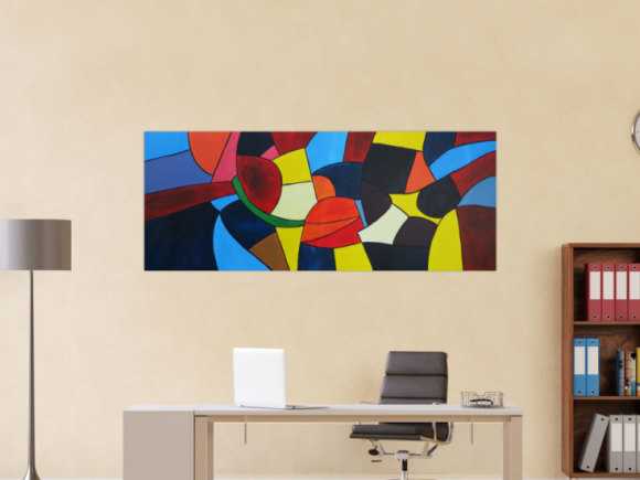 Kunstdruck Ausschnitt erstellen abstraktes Gemälde Nr. 1256