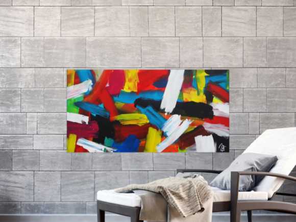 Kunstdruck Ausschnitt erstellen abstraktes Gemälde Nr. 1263