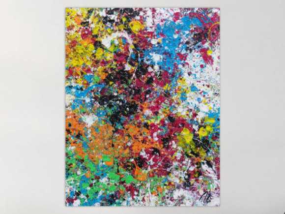 Kunstdruck Ausschnitt erstellen abstraktes Gemälde Nr. 1264