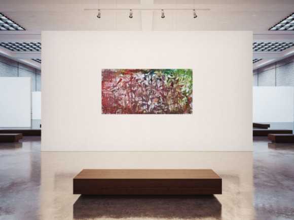 Abstraktes Acrylbild moderne Kunst Expressionismus Informel zeitgenössisch