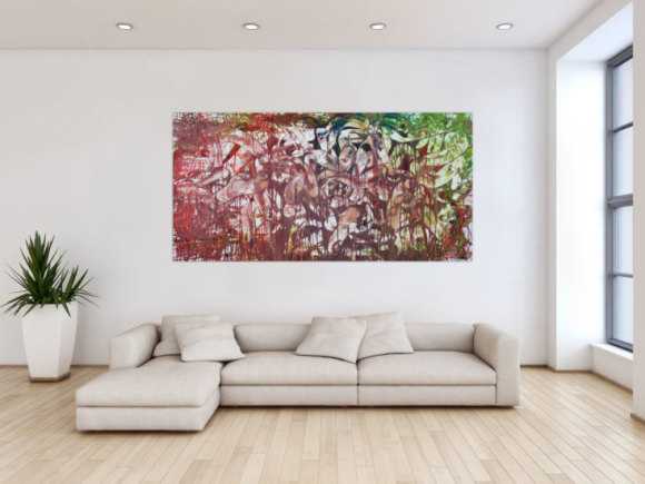 Abstraktes Acrylbild moderne Kunst Expressionismus Informel ...