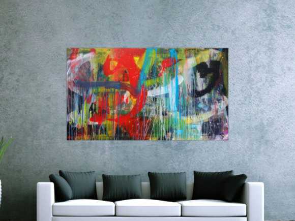 Kunstdruck Ausschnitt erstellen abstraktes Gemälde Nr. 1275