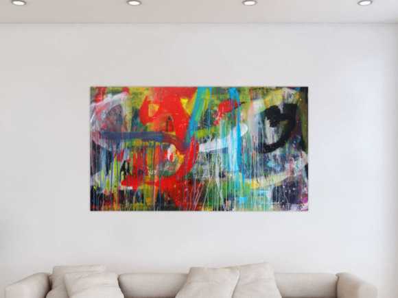 Kunstdruck Ausschnitt erstellen abstraktes Gemälde Nr. 1275