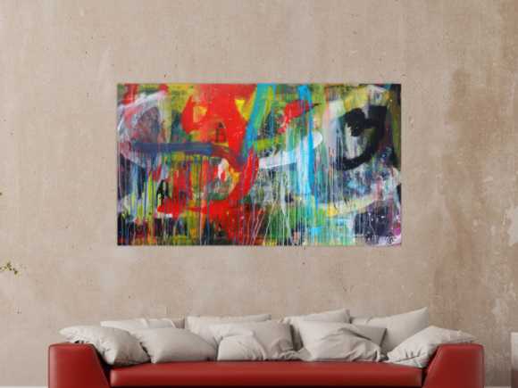 Kunstdruck auf Leinwand abstraktes Gemälde Nr. 1275