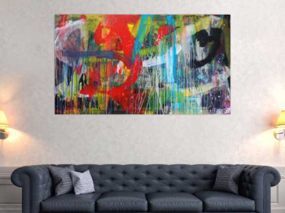 Kunstdruck auf Leinwand abstraktes Gemälde Nr. 1275