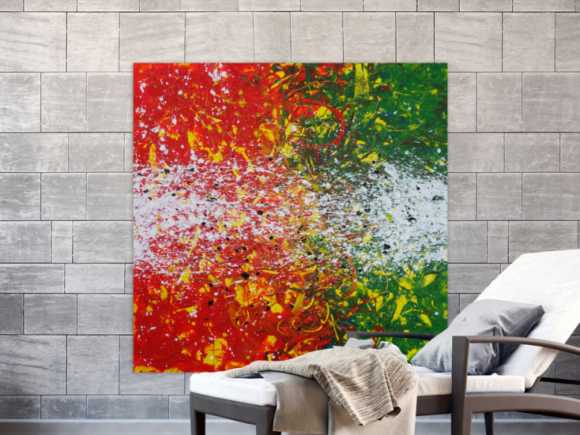 Kunstdruck Ausschnitt erstellen abstraktes Gemälde Nr. 1277