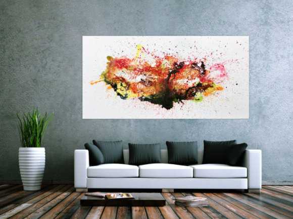 Abstraktes Bild Fleck bunt modern