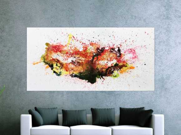 Abstraktes Bild Fleck bunt modern