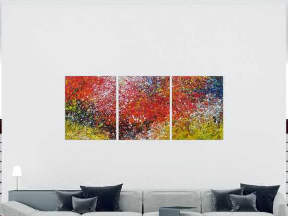Kunstdruck Ausschnitt erstellen abstraktes Gemälde Nr. 1289