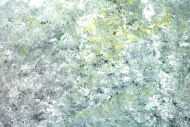 Detailaufnahme Abstraktes Acrylbild oliv grau weiß gelb zeitgenössisch modern