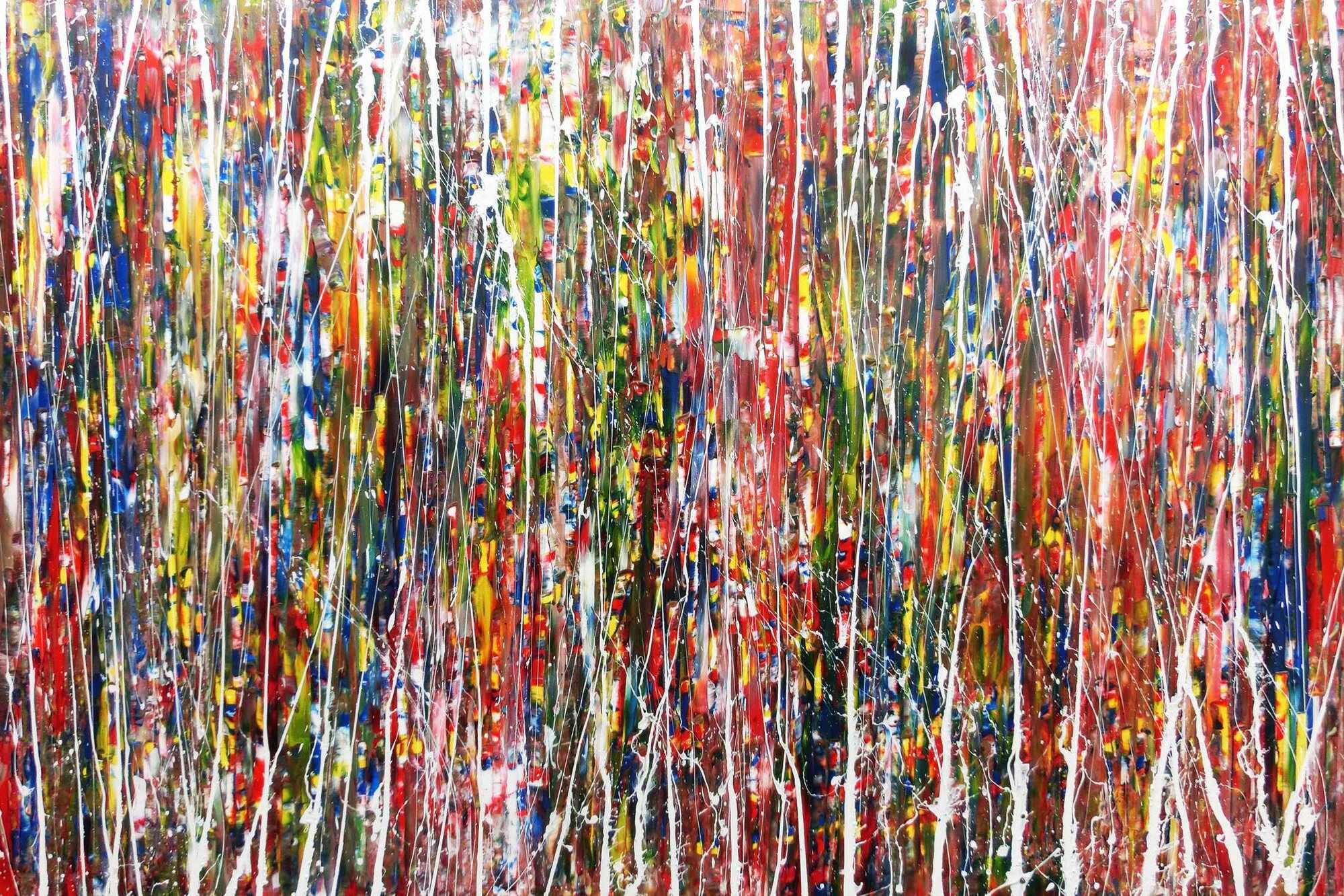 Buntes Acrylbild abstrakt und modern