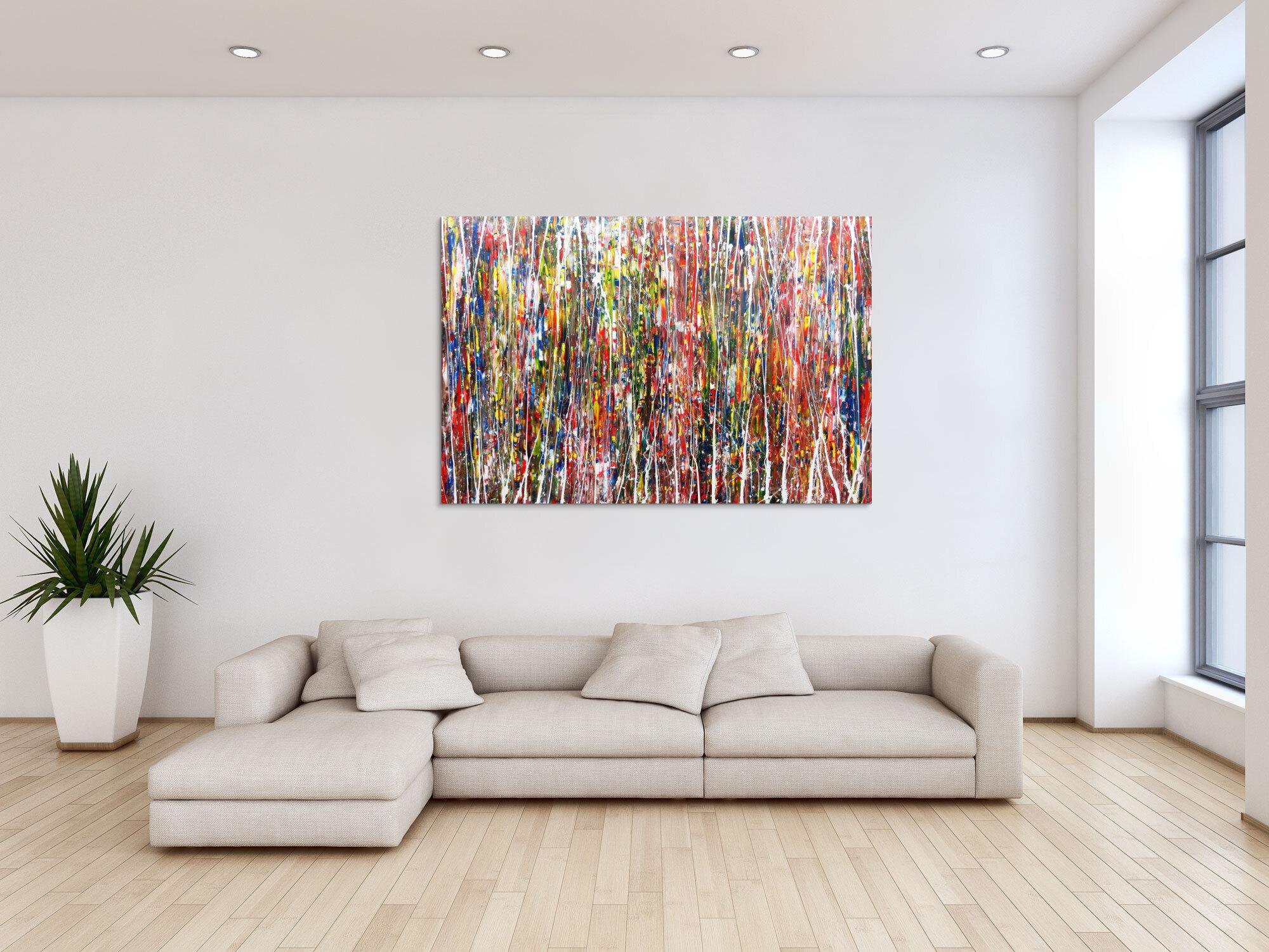 Buntes Acrylbild abstrakt und modern