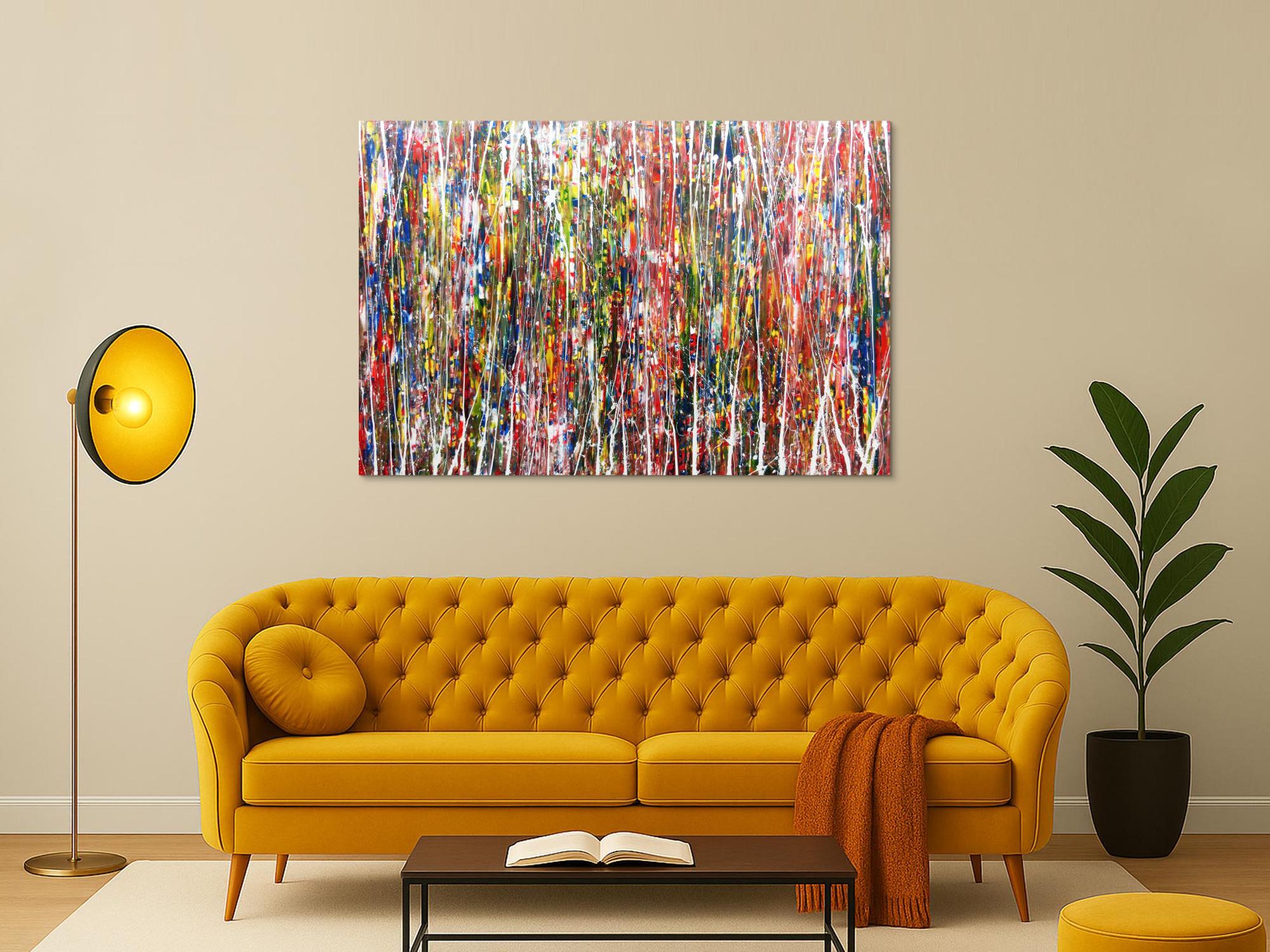 Buntes Acrylbild abstrakt und modern