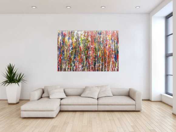 Buntes Acrylbild abstrakt und modern