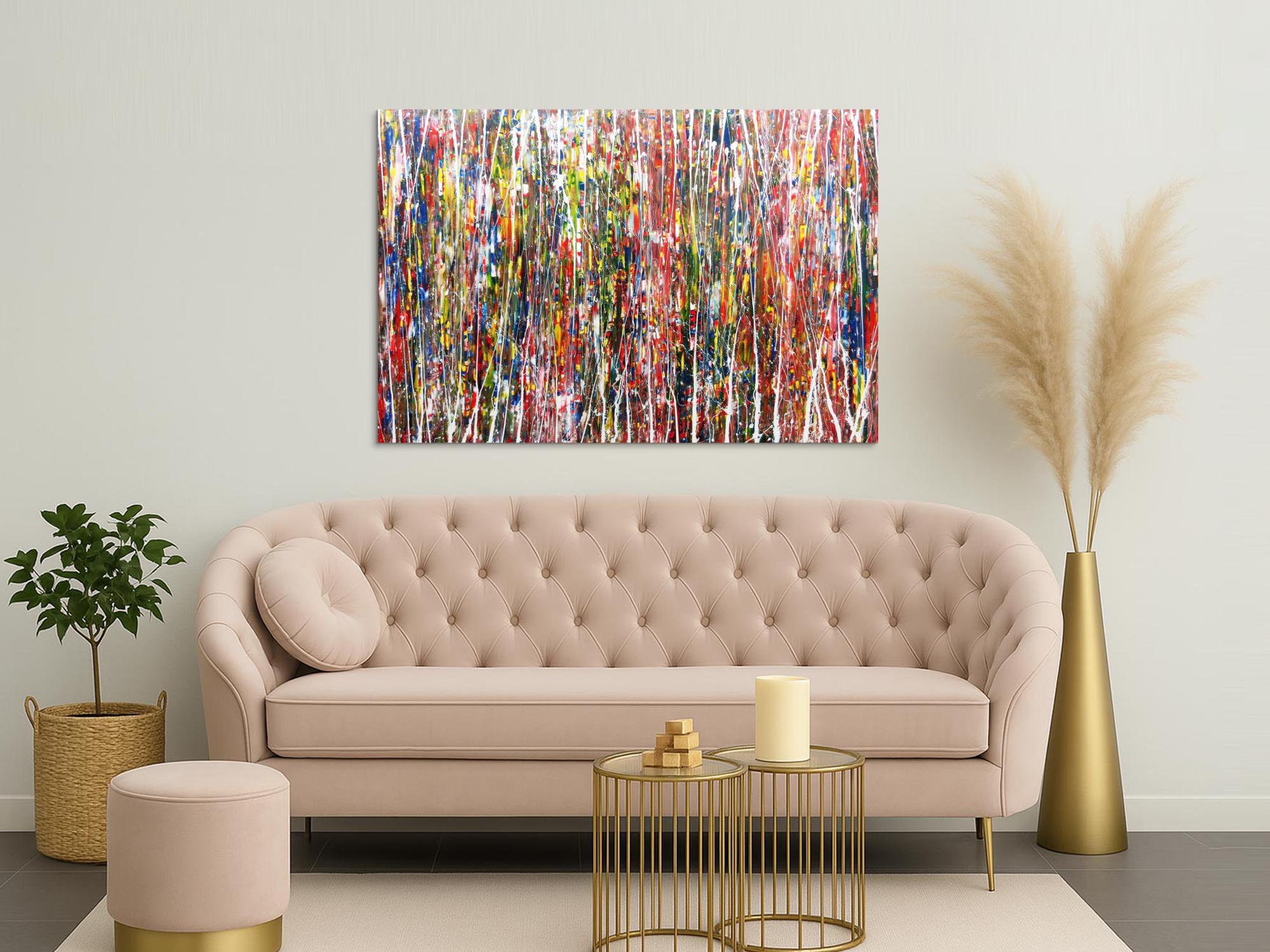 Buntes Acrylbild abstrakt und modern