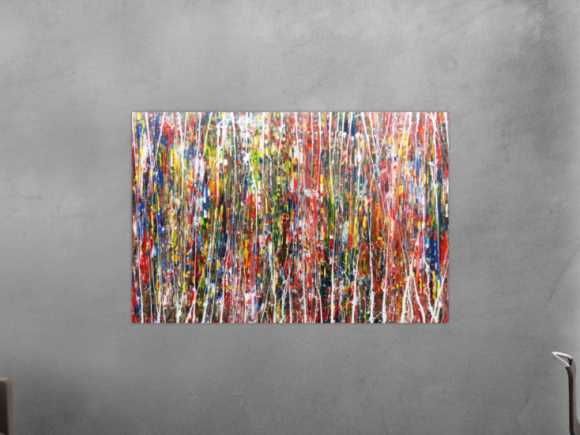 Buntes Acrylbild abstrakt und modern