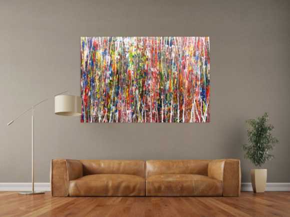 Buntes Acrylbild abstrakt und modern