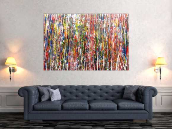 Buntes Acrylbild abstrakt und modern