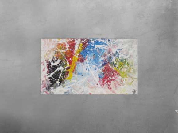 Kunstdruck Ausschnitt erstellen abstraktes Gemälde Nr. 1308