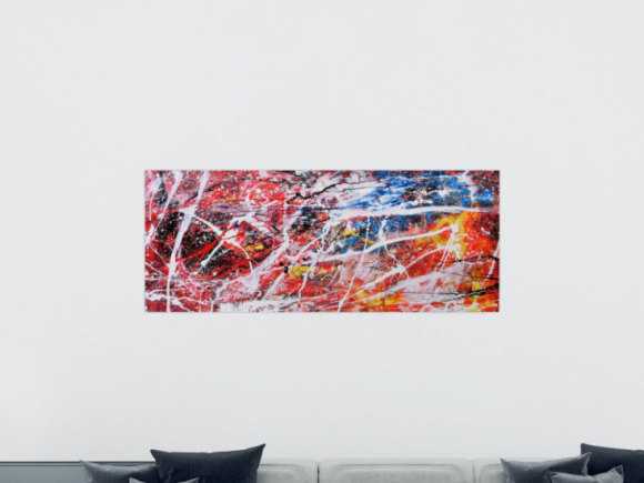 Abstraktes Acrylbild bunt modern