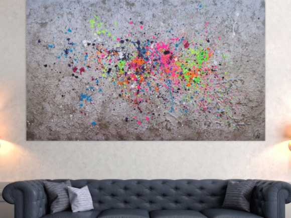 Kunstdruck Ausschnitt erstellen abstraktes Gemälde Nr. 1324