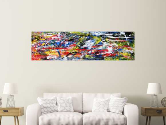 Abstraktes Acrylbild bunt modern