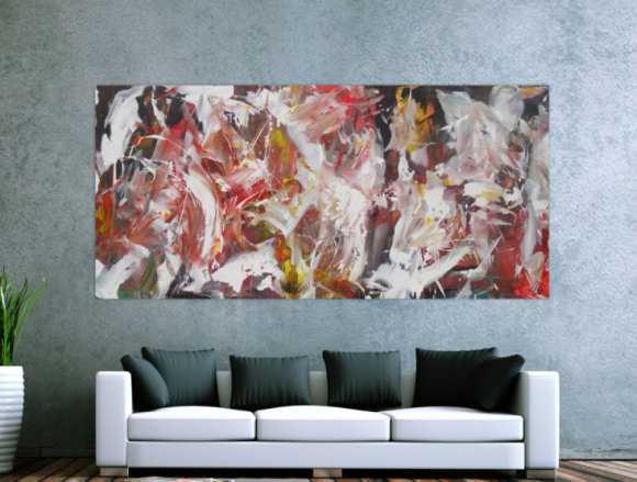 Kunstdruck Ausschnitt erstellen abstraktes Gemälde Nr. 1335