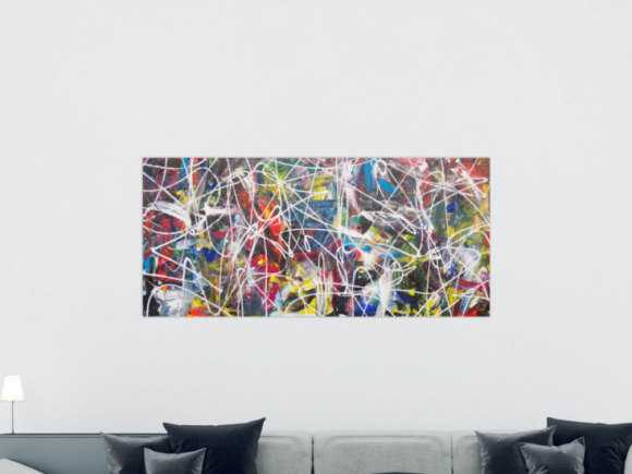 Kunstdruck Ausschnitt erstellen abstraktes Gemälde Nr. 1336