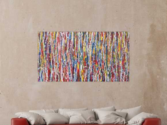 Kunstdruck Ausschnitt erstellen abstraktes Gemälde Nr. 1338