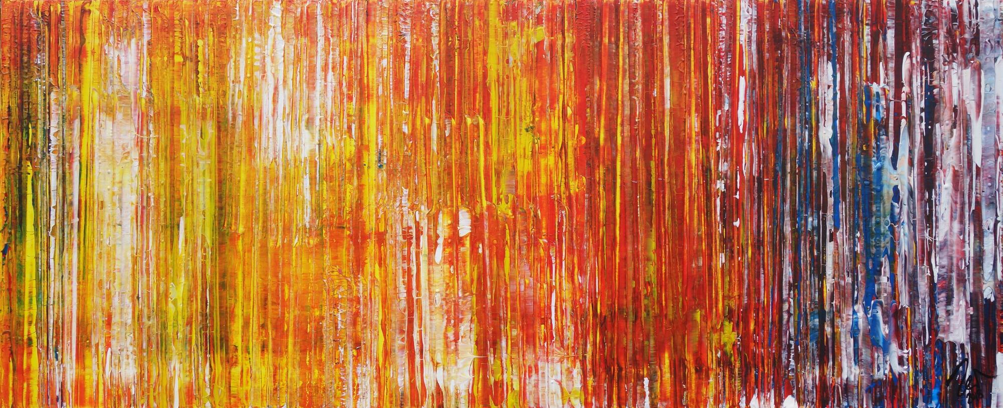 Abstraktes Acrylbild Modern Art zeitgenössisch Spachteltechnik expressionistisch