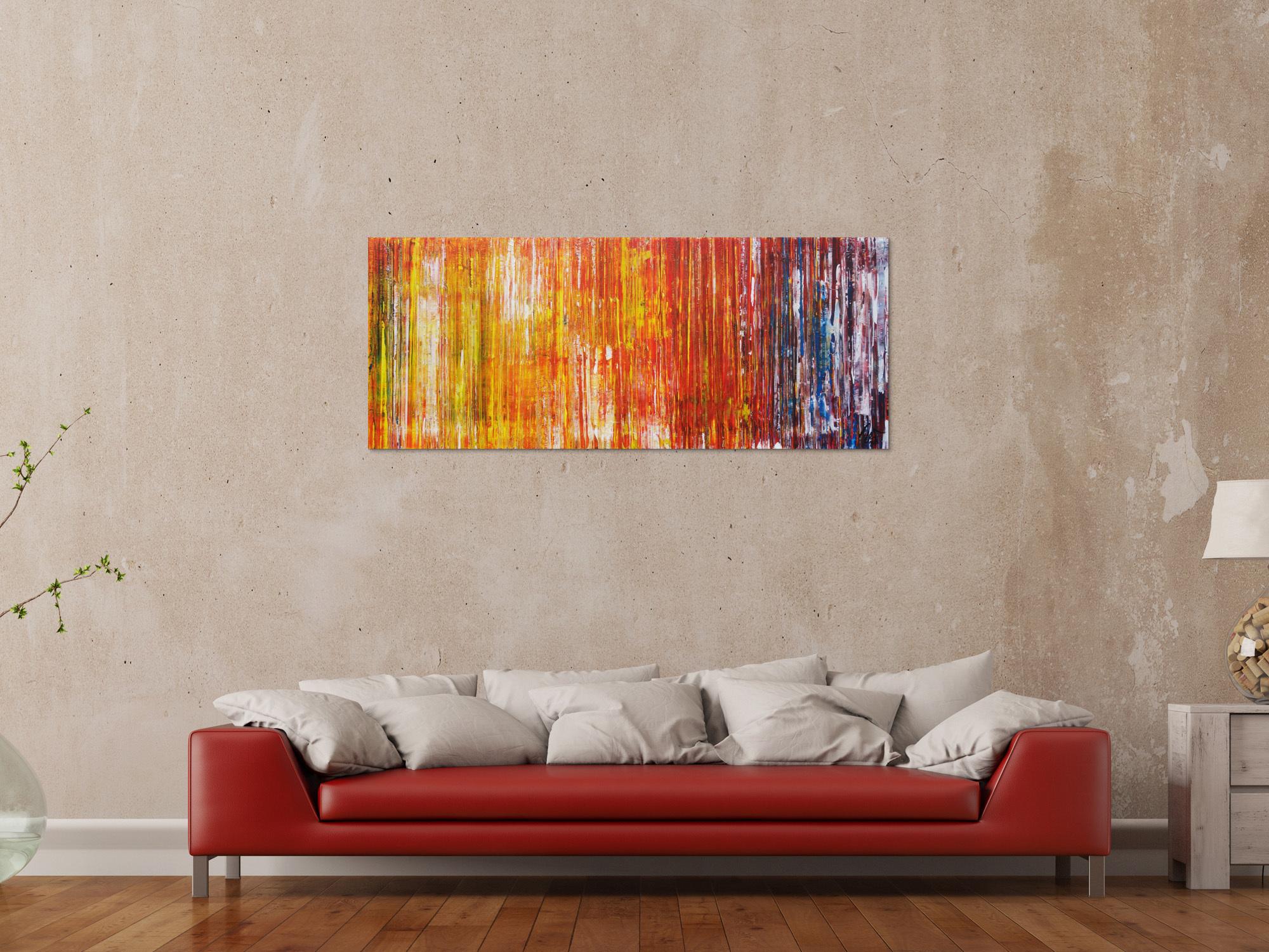 Abstraktes Acrylbild Modern Art zeitgenössisch Spachteltechnik expressionistisch