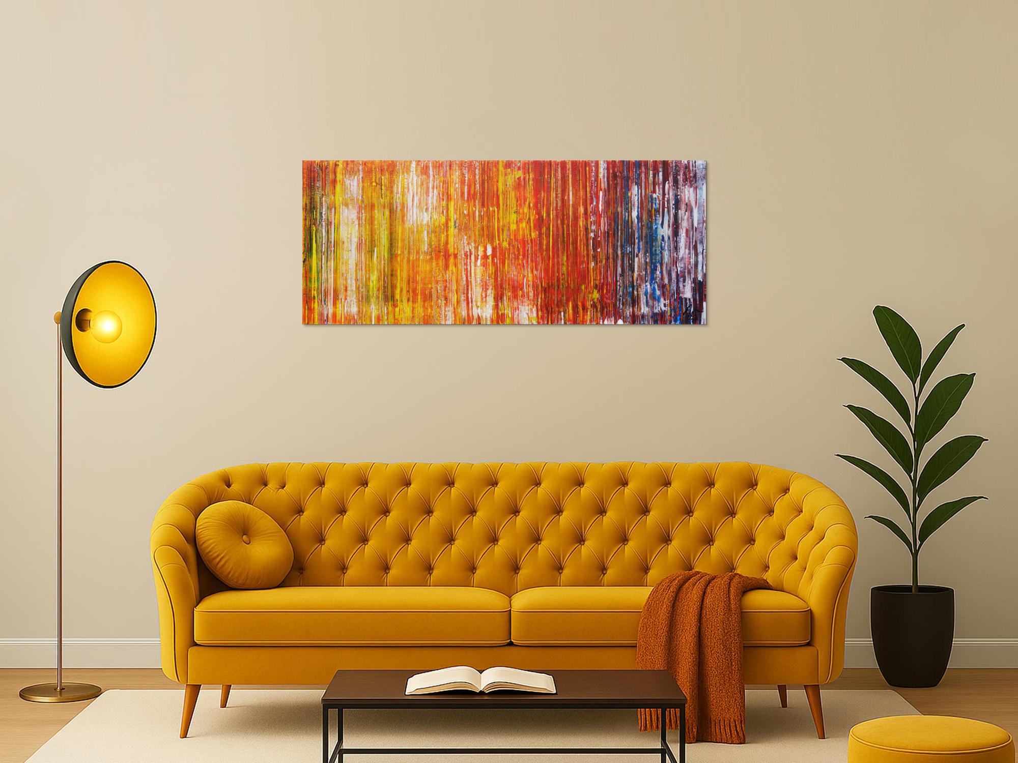 Abstraktes Acrylbild Modern Art zeitgenössisch Spachteltechnik expressionistisch