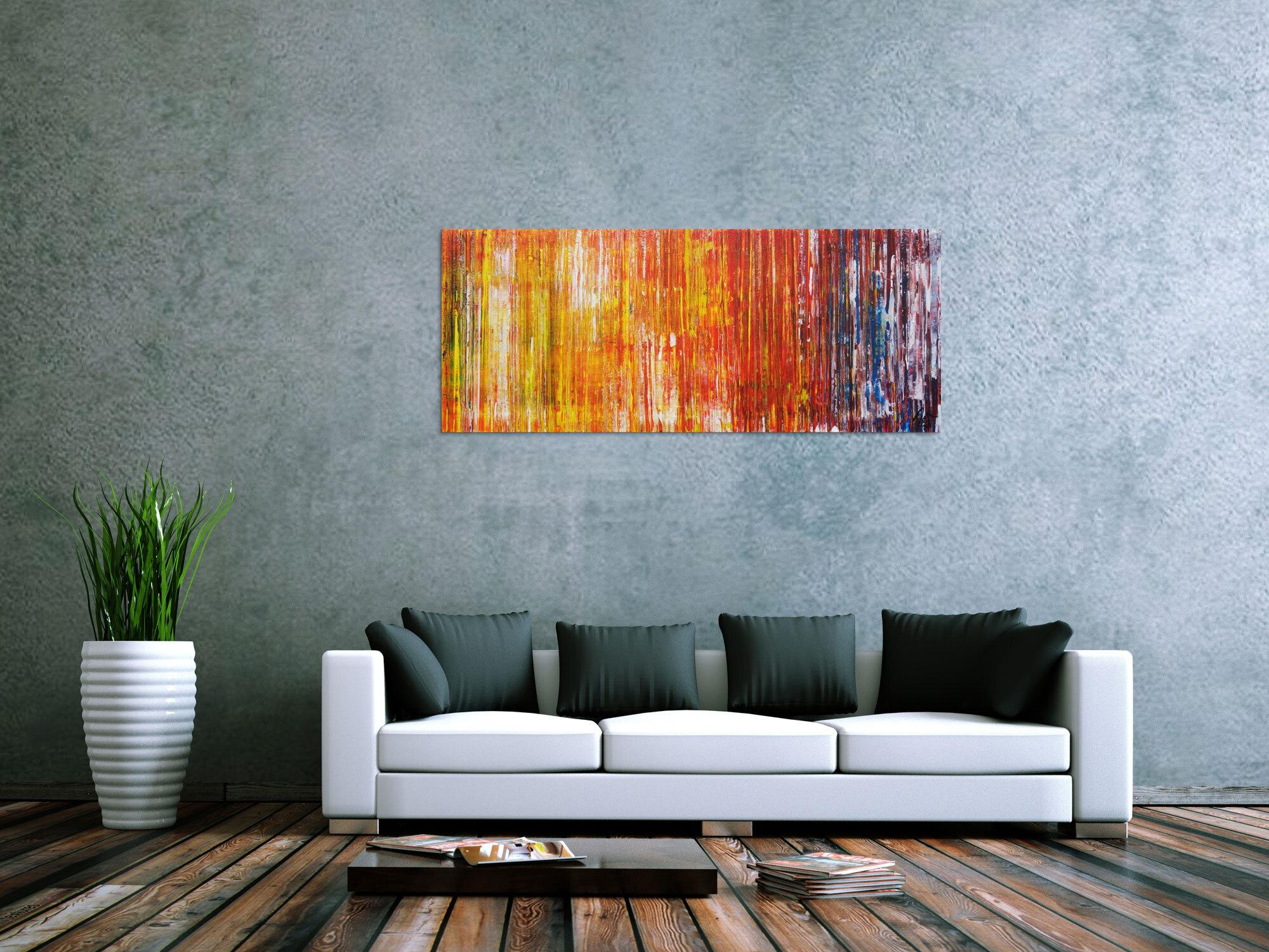 Abstraktes Acrylbild Modern Art zeitgenössisch Spachteltechnik expressionistisch