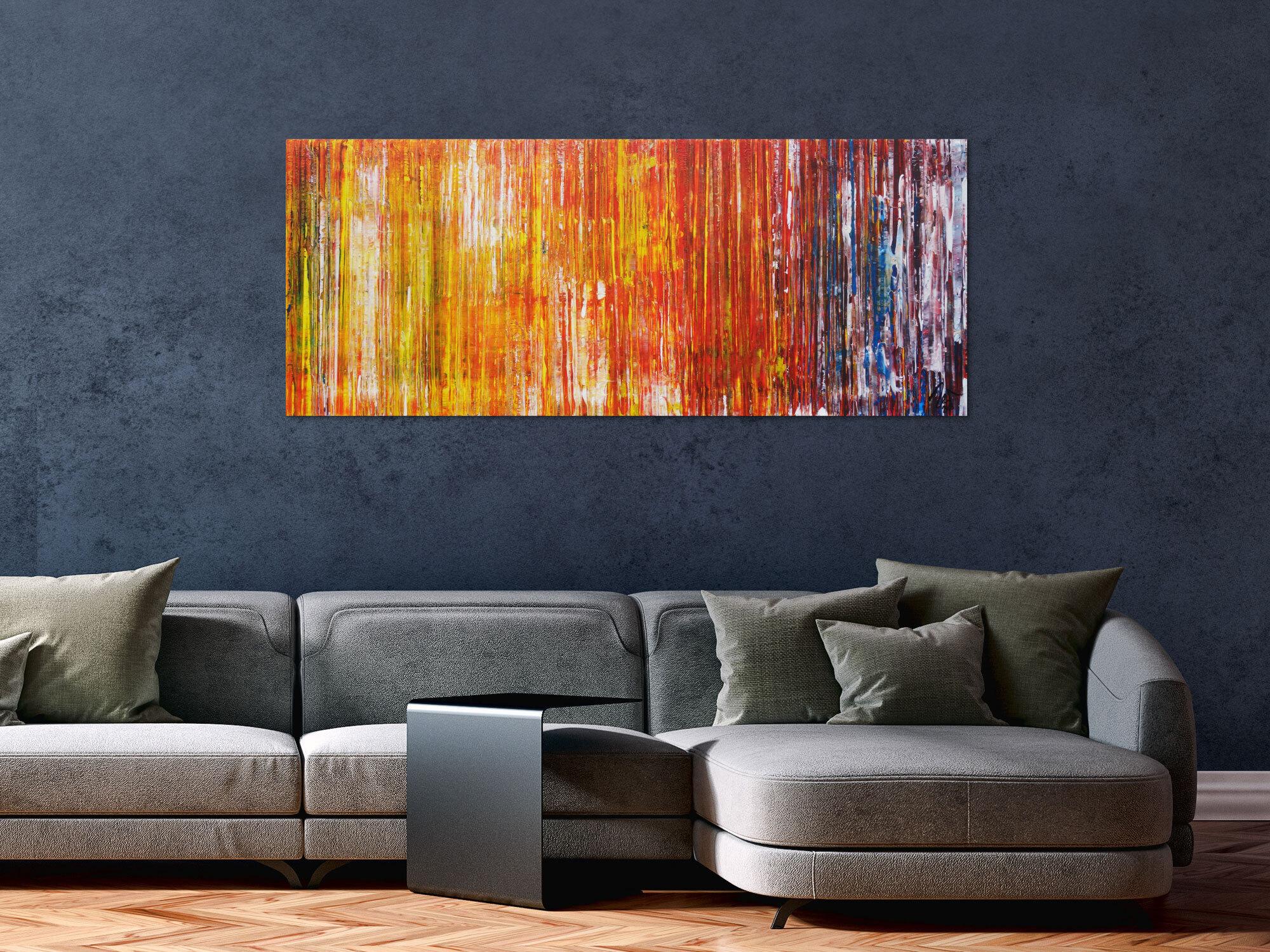 Abstraktes Acrylbild Modern Art zeitgenössisch Spachteltechnik expressionistisch