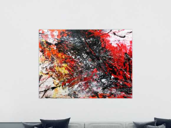 Sehr großes abstraktes Acrylgemälde modern und stilvoll