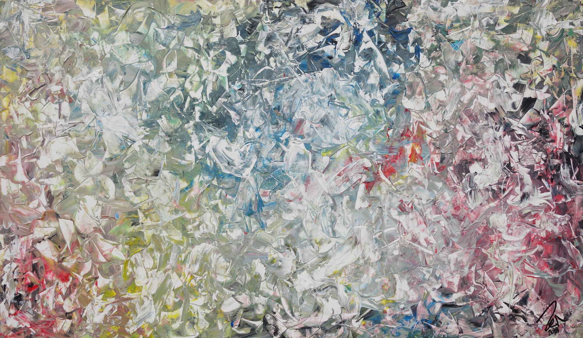 Abstraktes Acrylbild expressionistisch modern Art handgemaltes Gemälde