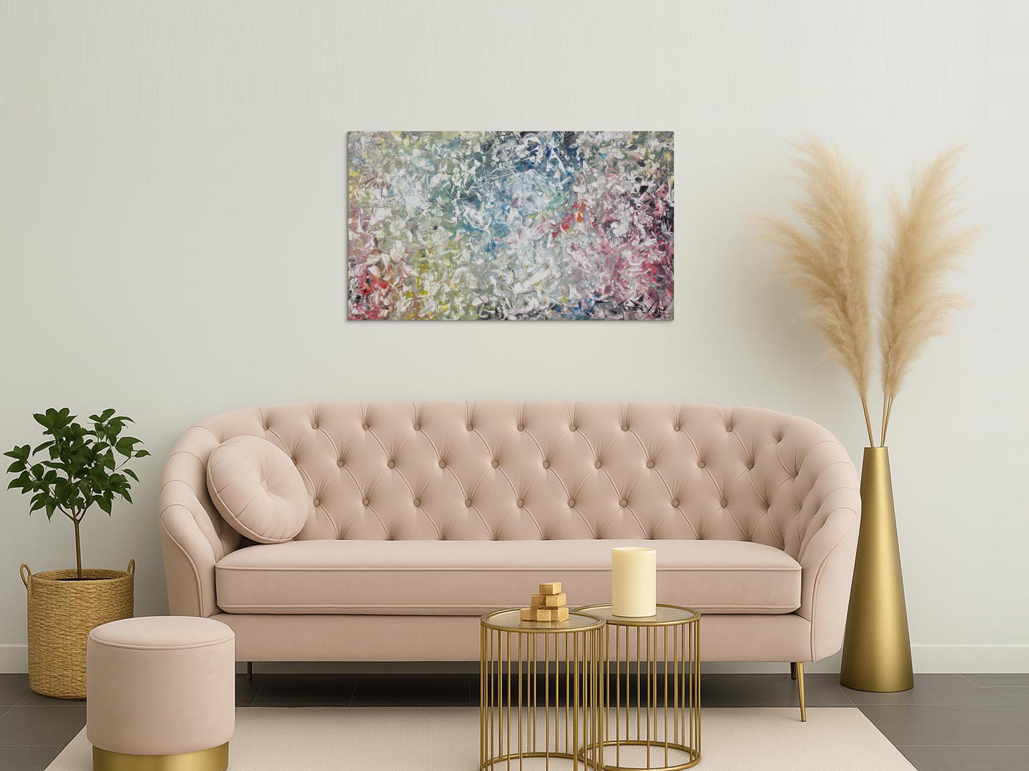 Abstraktes Acrylbild expressionistisch modern Art handgemaltes Gemälde