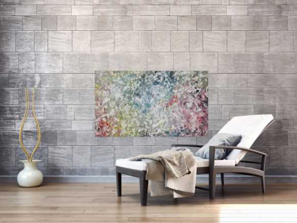 Abstraktes Acrylbild expressionistisch modern Art handgemaltes Gemälde