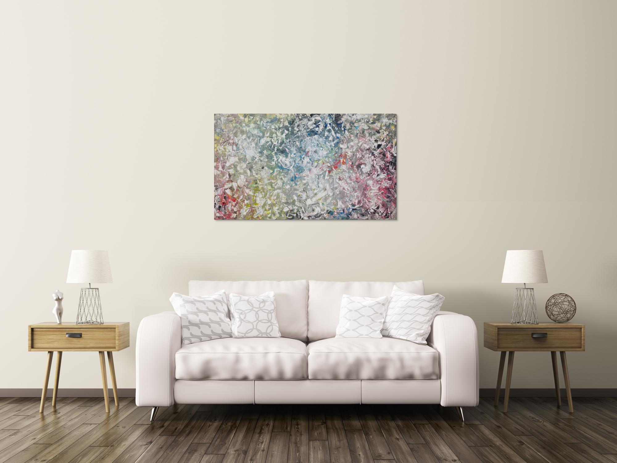 Abstraktes Acrylbild expressionistisch modern Art handgemaltes Gemälde