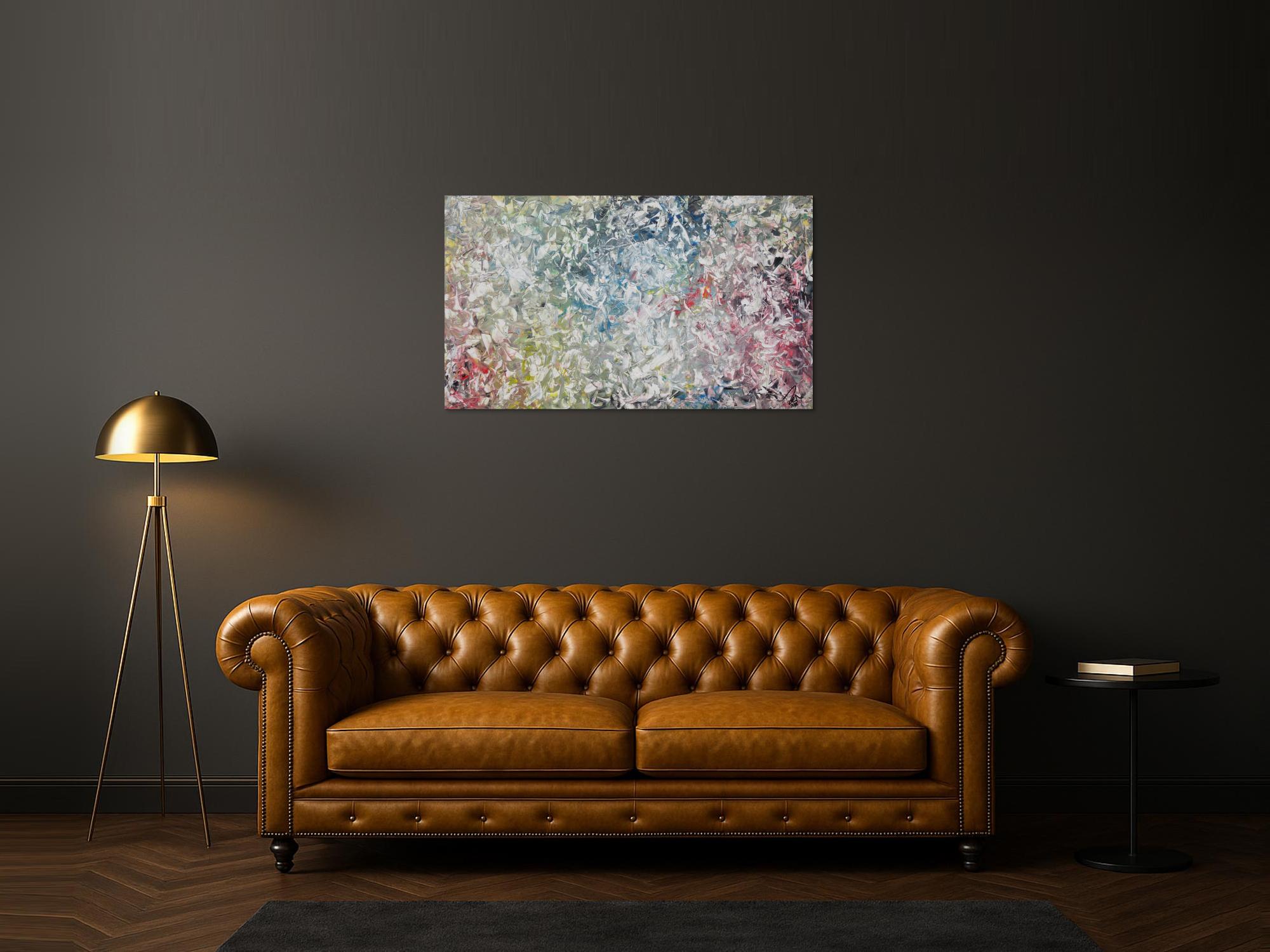 Abstraktes Acrylbild expressionistisch modern Art handgemaltes Gemälde