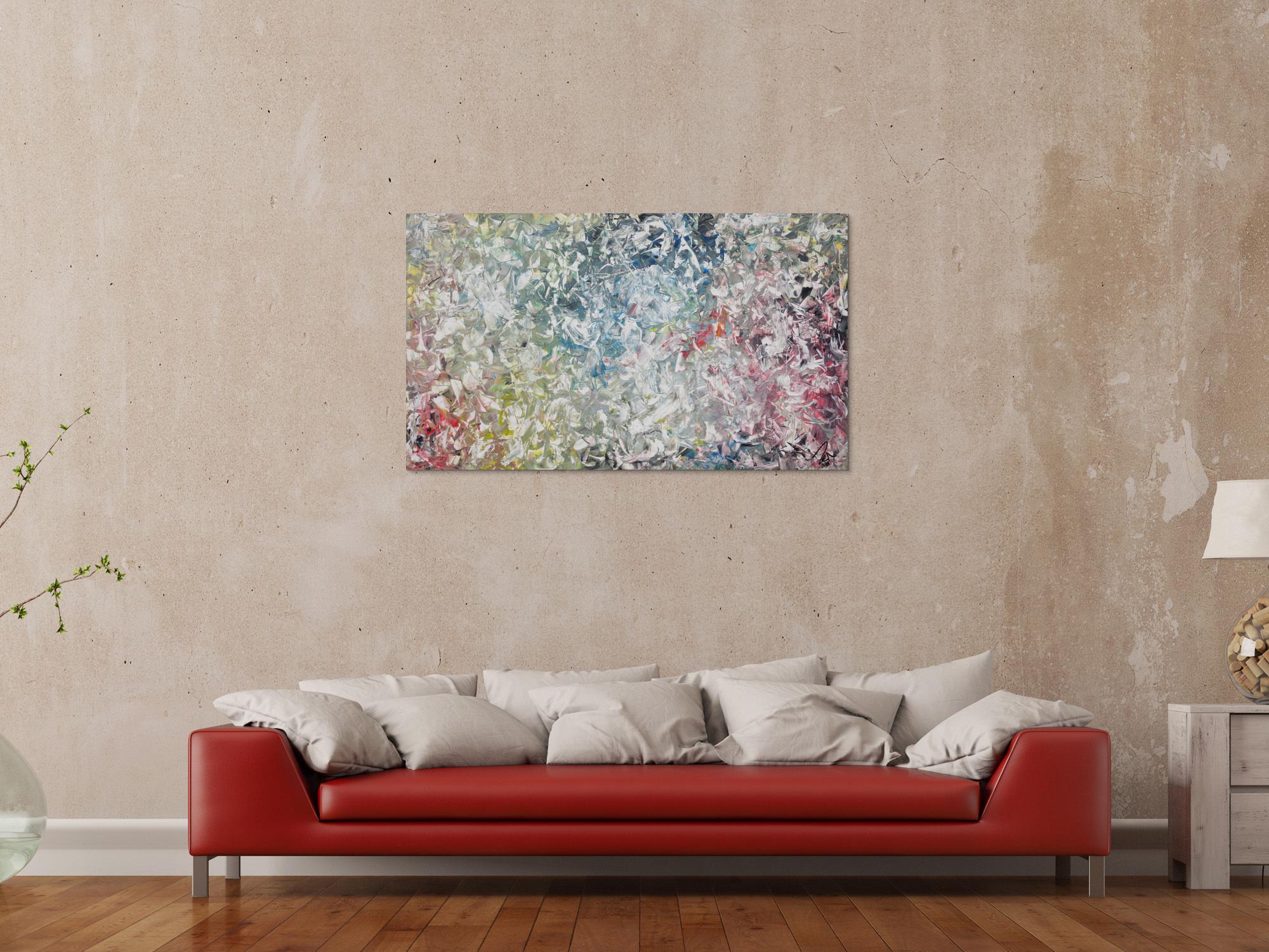 Abstraktes Acrylbild expressionistisch modern Art handgemaltes Gemälde