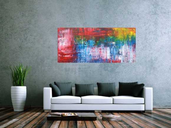 Abstraktes Gemälde modernes Acrylbild handgemalt expressionsistisch Modern Art
