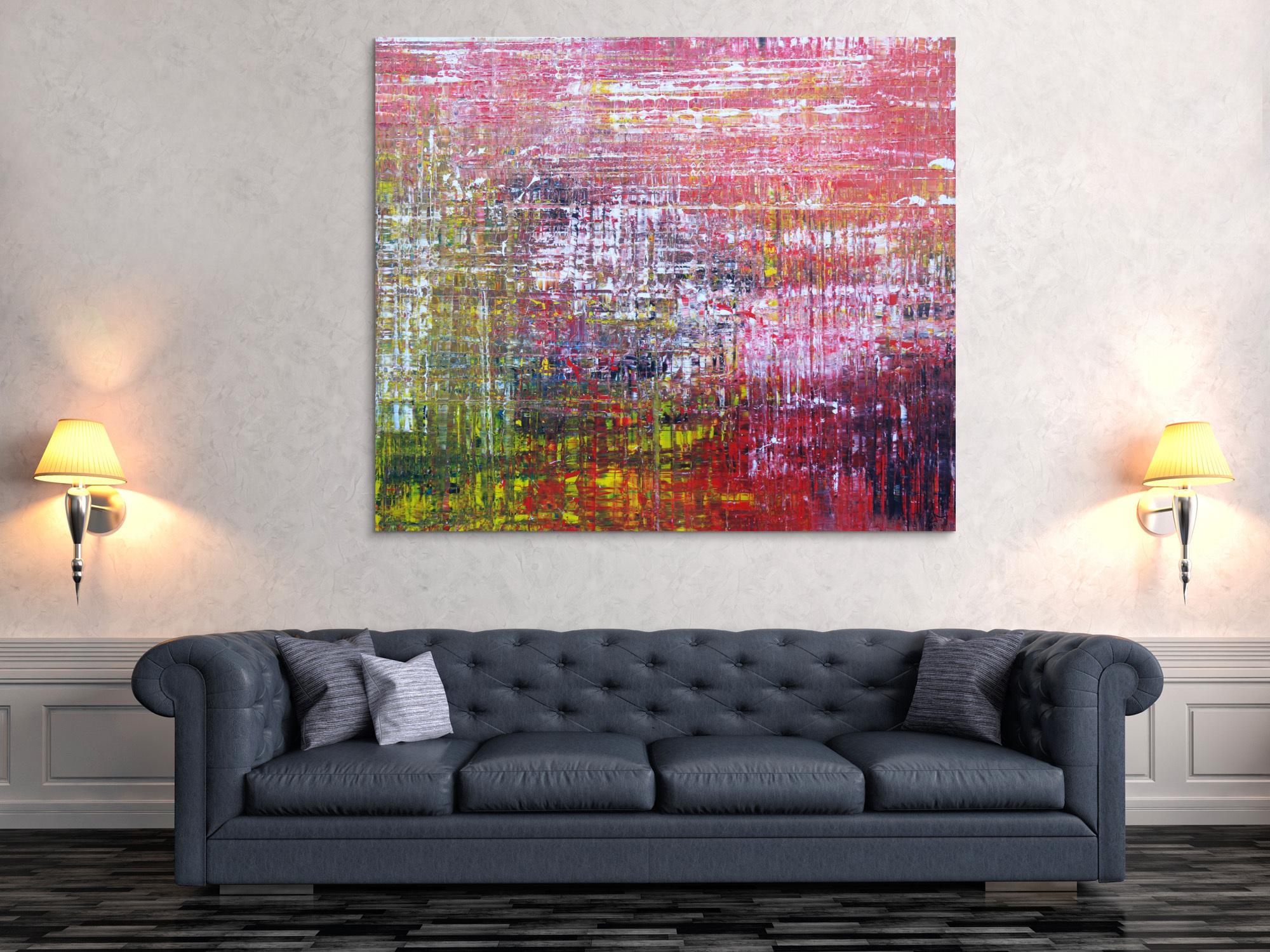 Abstraktes Acrylbild Modern Art Spachteltechnik zeitgenössisch expressionistisch