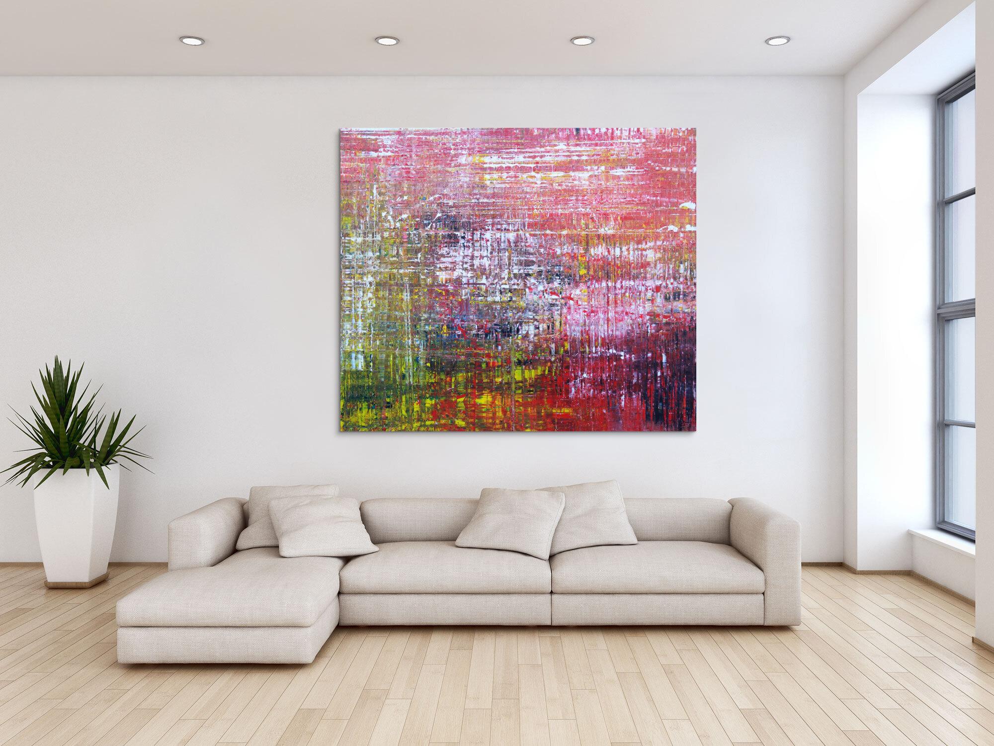 Abstraktes Acrylbild Modern Art Spachteltechnik zeitgenössisch expressionistisch