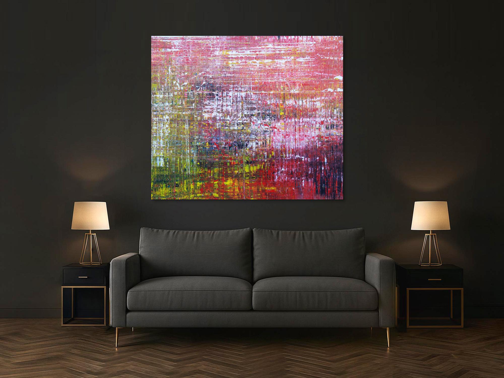 Abstraktes Acrylbild Modern Art Spachteltechnik zeitgenössisch expressionistisch