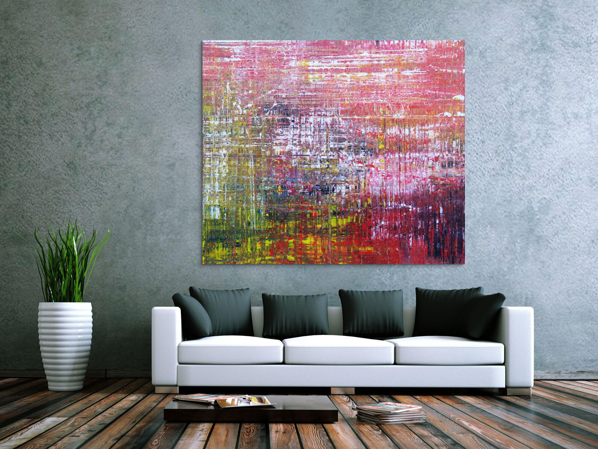Abstraktes Acrylbild Modern Art Spachteltechnik zeitgenössisch expressionistisch